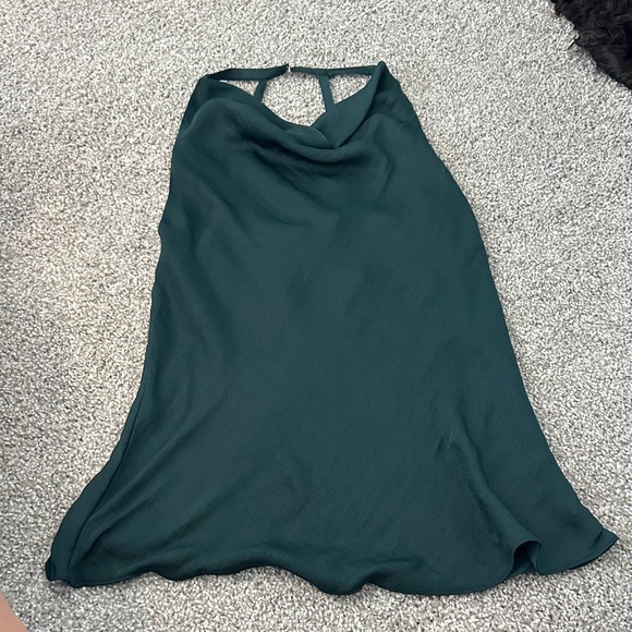 Elegant Dark Green Sleeveless top - Picture 1 of 3